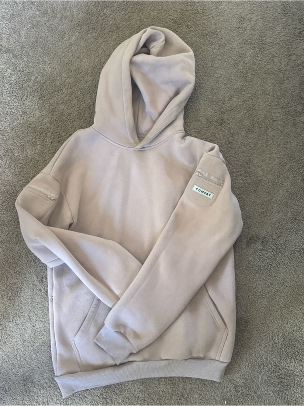 Comfrt travel hoodie dusty brown